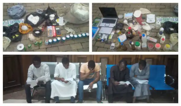 Photo: Police Parades 5 In Court Over Nyanya And Kuje Bombings